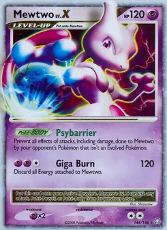 Mewtwo LV.X · visuel de référence